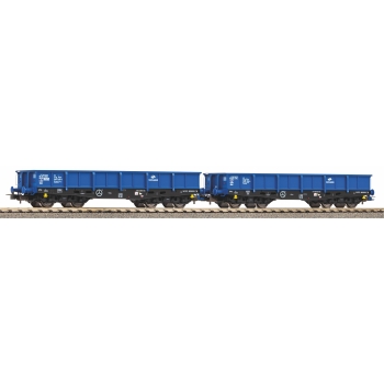 Zestaw dwóch wagonów niskoburtowych, PKP Cargo (58285) - ep.VI