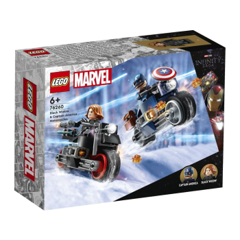 LEGO MARVEL Motocykle Czarnej Wdowy i Kapitana Ameryki (76260)