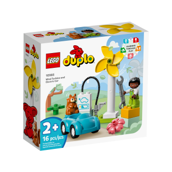 LEGO® DUPLO® - Turbina wiatrowa i samochód elektryczny (10985)